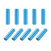 10 PC M3x20mm Round Aluminum Standoff Column Spacer Female Blue for DIY