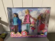 Barbie Stacie Chelsea Skipper Pink Passport Winter Getaway Dolls Playset NIB