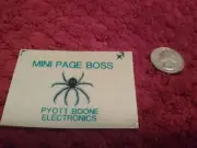 1970's PYOTT-BOONE BLACK WIDOW SPIDER DARK BACK! SUPER RARE! COAL MINING STICKER