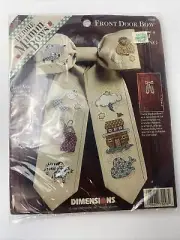 DEBBIE MUMM Noah's Ark counted cross Stitch Kit Door Bow Dimensions 72298 NIP