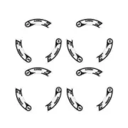 Truline - Wheels Black custom decal set - Old school bmx