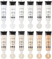 sourcing map 12 Colors Wood Filler Wood Scratch Repair Kit Touch Up Filler Wood Paint for Repairing Scratches Cracks Holes on Wooden Floors Cabinet, Table, White Series