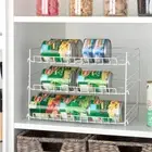 3 Tier Can Organizer Shelf Canned Food Holder for Kitchen Cabinet Countertop