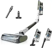 [Shark] PowerPro Flex Pet Plus Cordless Vacuum, FloorDetect Technology, MultiFLEX Wand, HEPA Filter, for Carpets & Hard Floors, Up to 50-Minute Runtime, Powerful Pet Hair Pickup, Olive, IZ387H