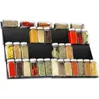 Spice Rack with 12 Spice Jars, 2x Expandable Spice Rack 4 Tire Drawer Organizer