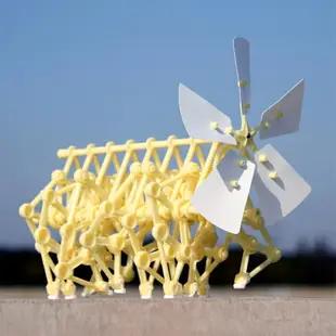 風力仿生獸科技小制作兒童玩具科學小發明創意手工風能動力機械獸