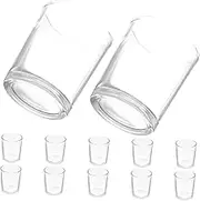 KOMBIUDA 12pcs Small Drinking Glasses for Wine Tasting Elegant Transparent Goblets for Home Parties Church Events and Outdoor Use Versatile Glass Cups for Beer and Spirits
