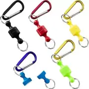 5 Pieces Magnetic Net Release Holder Net Release Clip Keychain Hook for Fly