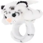 MAGICLULU Plush Animal Snap Bracelet Jungle Theme Party Favor Slap Band for Adults for Birthdays Halloween and Celebrations Design