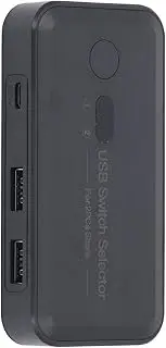 USB 3.0 Switch, USB Switcher 2 Computers Share 4 USB for PC Mouse Keyboard Printer Scanner, USB KVM Switch Selector Devices Switcher Box Hub for Mouse Keyboard Printer Scanner