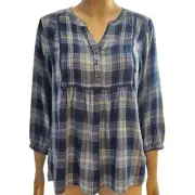 Wrangler Women's Plaid Tunic Top