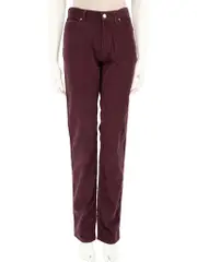 Purple Corduroy Slim Trousers