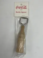 Coke Coca Vtg Bottle Opener NEW w/ Wooden Bottle Handle 1996 NOS Coke Wire Style