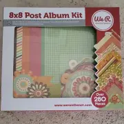 SCRAPBOOK Album We R Memory Keepers -Post 8 x 8 Album Kit 10 design 280 pcs