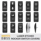 LASER ETCHED Rocker Switch COVER Only for 2 Way 3 Way LED Toggle Caravan Marine