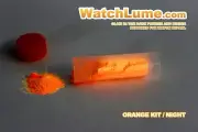 ORANGE GLOW IN THE DARK PAINT WATCH LUME ™ LUMINOUS PASTE KIT LUME - WATCH HANDS