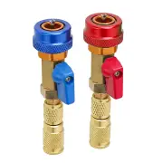 2x HVAC AC R134A Valve Core High Low Pressure Quick Remover Installer Set