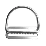 Scuba Dive 316 Stainless Steel Keeper Clip & Bent D Ring for 5cm Weight Belt