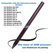 For Microsoft Surface Pro 7/6/5/4/3 Laptop 1/2/3 Magnetic Touch Stylus Pen Red