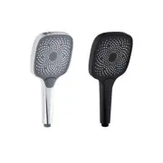 Decaura WELS 3-Mode Large Hand Held Shower Head High Pressure Square Spray Head