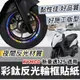 【現貨好貼 黏性佳】機車輪框貼 光陽 新豪邁125 輪框貼紙 kymco 新豪邁 改裝 豪邁輪框貼 貼膜 彩貼 車貼