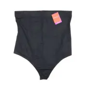 SPANX L16016 Very Black Suit Your Fancy High-Waist Thong Women's Size L