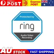 2 Pc Ring Doorbell Decal Sticker Security Camera Door Window Decal - Free Post