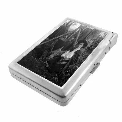 Vintage Witchcraft Witches D2 Cigarette Case with Built in Lighter Metal Wallet