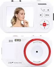 48MP Digital Camera for Vlogging & Photography, 2720x1520 Video, 16x Zoom, Autofocus, WiFi Dual Screen Selfie, Compact Travel Camera Support 256GB SD Card (White)