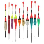 10Pcs Long Tail Fishing Throw Floats Mix Size Floating Bobbers Set Tool US