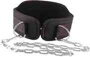 yuksok Dipping Belt Pull up Strap Adjustable Quick Locking Weightlifting Waist Belt Supplies for Squats Weight Bodybuilding