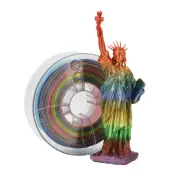 PLA Silk Filament Rainbow Color 3D Printer 1.75mm 1kg/2.2lb for 3D Printing