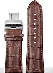 [HMCAUCVEJ] Curved End Watchband Fit For Tissot T035 1853 T035627A T035617A T035407A T035439 Leather Watch Strap Men Arc Band 22 23 24mm