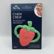 Itzy Ritzy Chew Crew - Strawberry! - Silicone Teether - Free Same Day Shipping!!