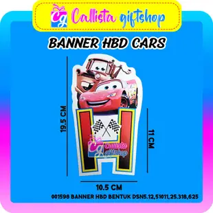 生日快樂人物橫幅汽車橫幅橫幅橫幅橫幅彩旗生日快樂 HBD 生日裝飾男孩角色汽車
