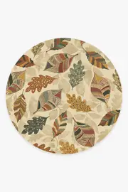 245' Round | Machine Washable Runner Rug | Kid & Pet Friendly | Indoor Rug | Aurelia Amber Rug | Ruggable
