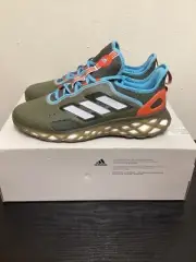 ADIDAS WEB BOOST ( OLISTR/HALBLU/PRERED ) (GREEN) SNEAKERS SHOES SIZE 12 HQ6170