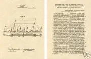 Vintage 1911 STEAMSHIP US Patent Art Print READY TO FRAME!! US Ship Boat Titanic