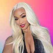 Platinum Blonde Wig White Hair Lace Front Wigs for Women Long Wavy Pre Plucked Hairline Loose Wave Glueless Lace Wig High Temperature Fiber Synthetic Lace Front Wig Movie Daily Dress Up Costume Party