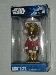 Holiday C-3PO Santa Bobble Head Star Wars 2010 NEW Xmas Stocking StufferFunko