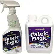 Fabric Magic 100% Natural Fabric Stain Remover for Sofa, Furniture, Car Seats & Clothing, Upholstery Spot Cleaner, Laundry Pre Wash Spotter 500ml With 1 Litre Refill