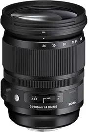 Sigma 4635955 24-105mm f/4 DG OS HSM Art Optical Lens for Nikon, Black