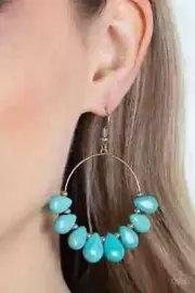 Paparazzi CANYON QUARRY blue earrings