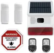 Generic Solar Powered Wireless Home Security Intruder Alarm System