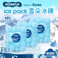 在飛比找momo購物網優惠-【KOMAX】韓國雲朵保冰磚3入組-420g(保冷劑/保冰磚