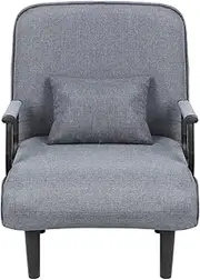 Shulemin Sofa Bed,Sleepers Sofa Couch Bed Convertible 3 in 1 Sofa Bed Convertible Sofa Bed with Adjustable Backrest Pull Out Couch Fold Out Chair Bed for Apartments Bedroom Office Grey 65 cm