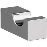 Amerock Monument Knob Single Robe Hook in Chrome