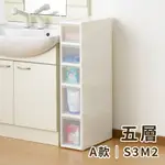 日本JEJ｜簡約風格SLIM五層櫃 S3M2收納箱