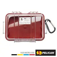 在飛比找PChome24h購物優惠-PELICAN 1020 微型防水氣密箱-透明紅