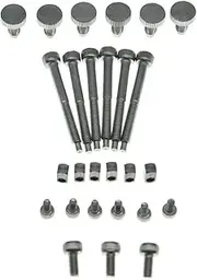 KAISH Whole Set Stainless Steel Tremolo Fine Tuner Screws String Insert Block Saddle Mounting Screws Locking Nut & String Lock Screws for Floyd Rose